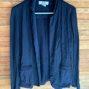 Navy Blue stretchy cotton blazer